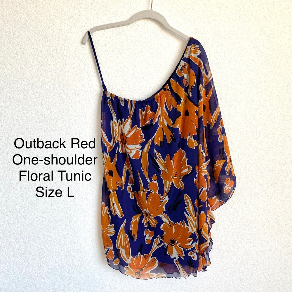 Outback Red Floral One-Shoulder Top